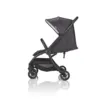 JuniorJones J-TOURER Stroller - Graphite Black - Sat Position with half hood