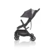 JuniorJones J-TOURER Stroller - Graphite Black - Sat Position with full hood