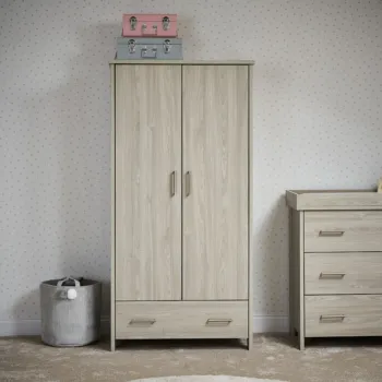 Nika Double wardrobe- Grey Wash- Lifestyle Image