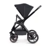 Venicci Tinum Special Edition 3 in 1 Travel System - Stylish Black (10 Piece Bundle) - Pushchair Left side