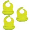 Callowesse Silicone Bibs 3 Pack - Lime Green