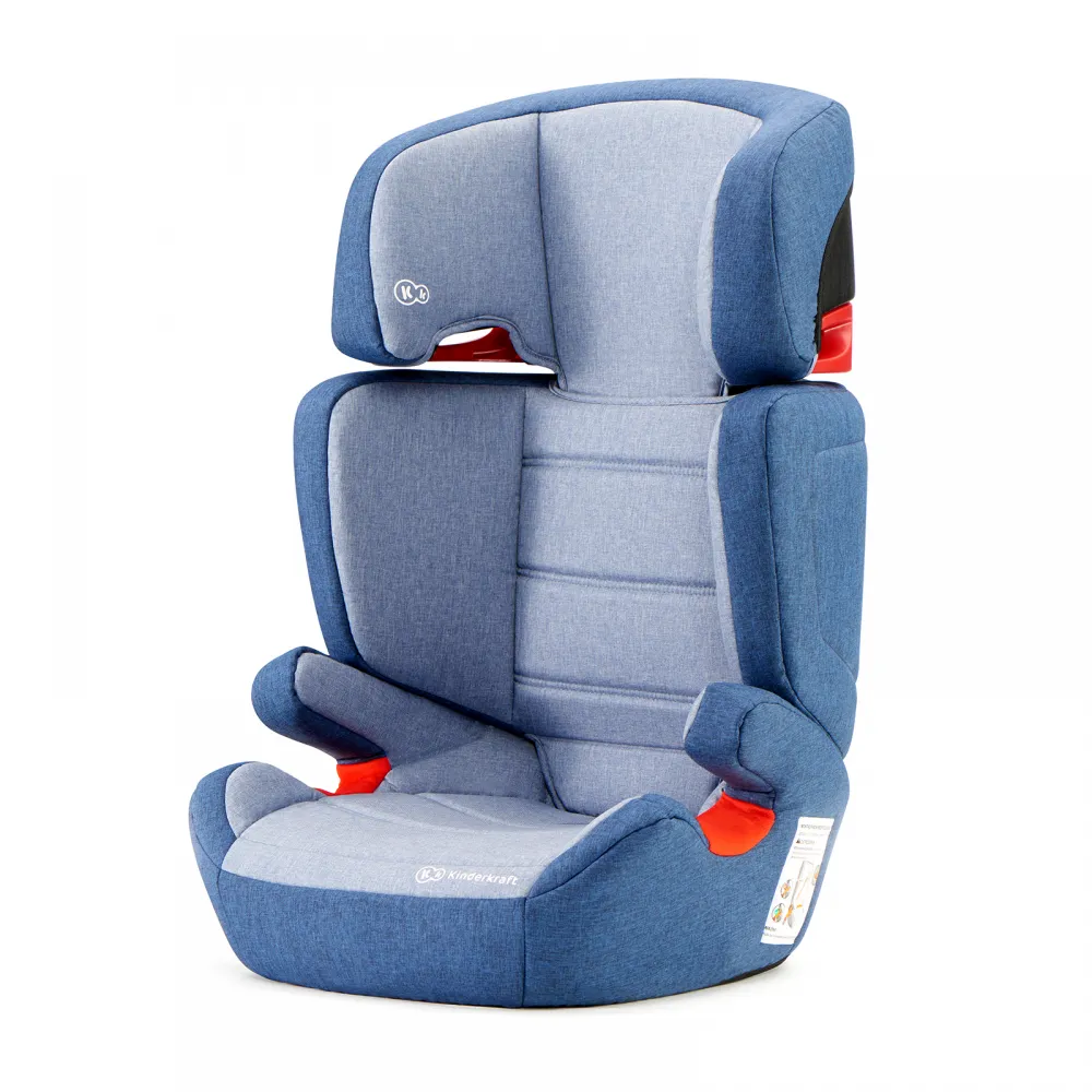 Kinderkraft JuniorFix Group 2 3 ISOFIX Car Seat Navy Baby Travel