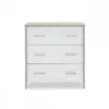 Nika Changing Unit- Grey Wash & White- Drawers