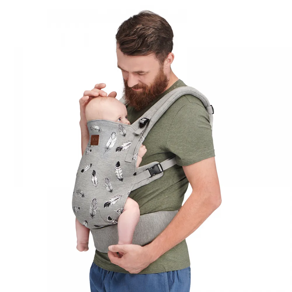 Kinderkraft Milo Baby Carrier Grey up to 20kg Infant Carrier