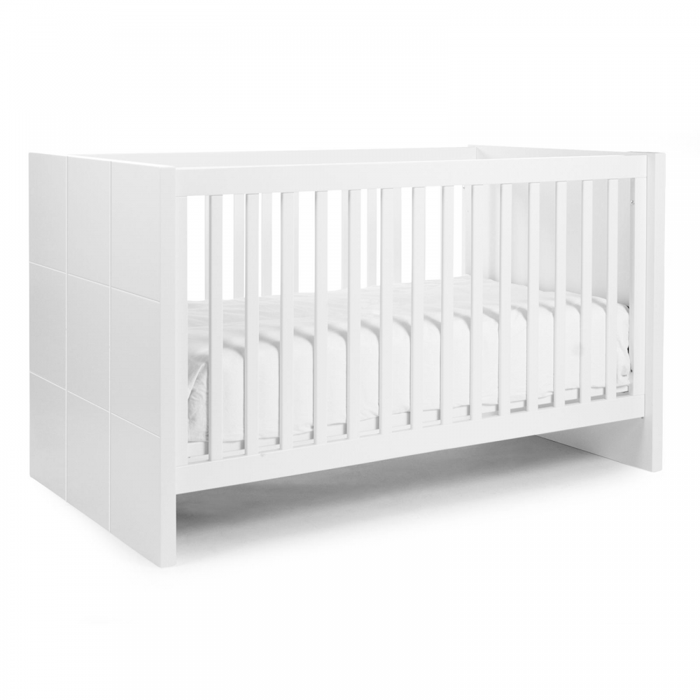 Childhome Quadro Cot Bed - White