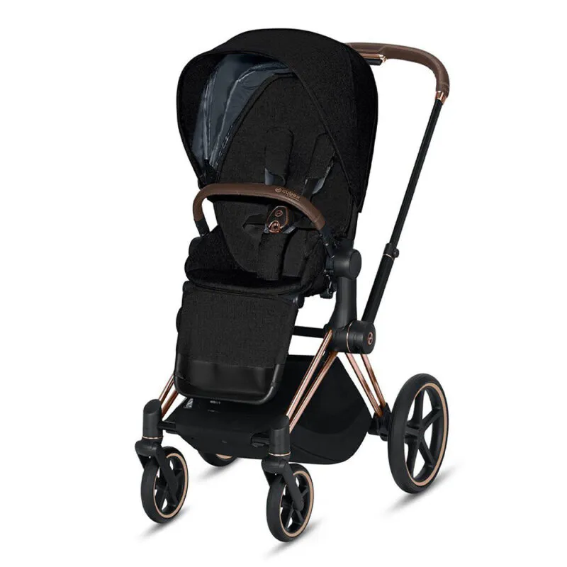 Black and rose gold pushchair best sale