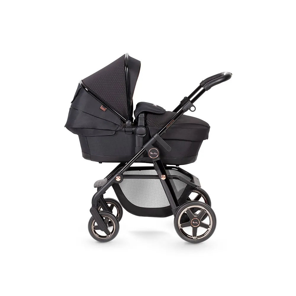 Black silver cross pram best sale