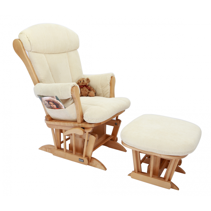 Tutti bambini recliner outlet glider chair and stool