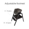 Tutti Bambini Nova Evolutionary Highchair in Black footrest