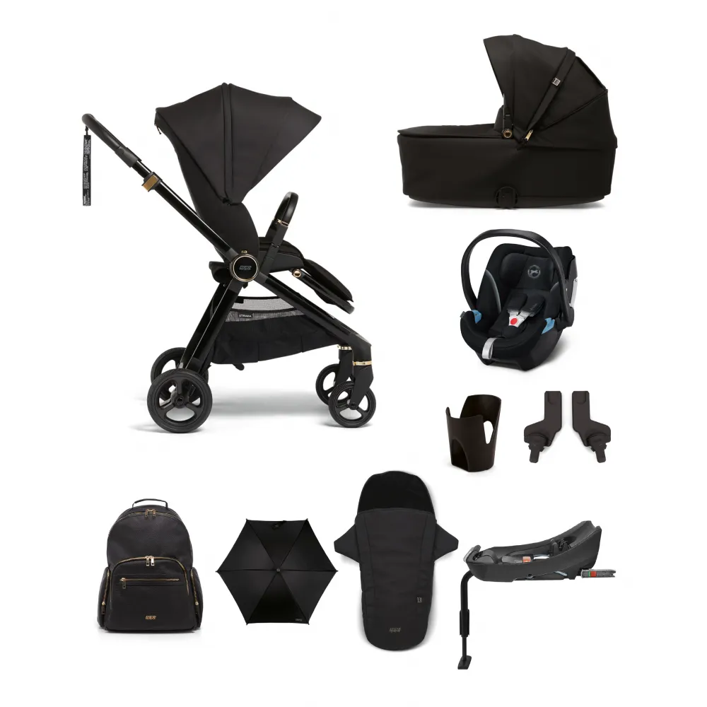 Mamas Papas Strada 3 in 1 Travel System Complete Kit Black Diamond Olivers BabyCare