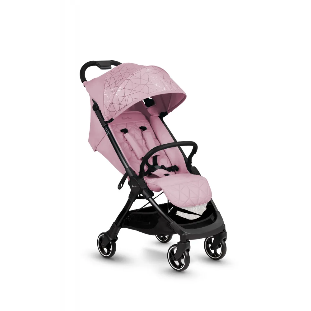 Pink silver cross travel system hotsell