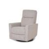 Right side view of Obaby Savannah Swivel Glider Recliner Chair - Oatmeal