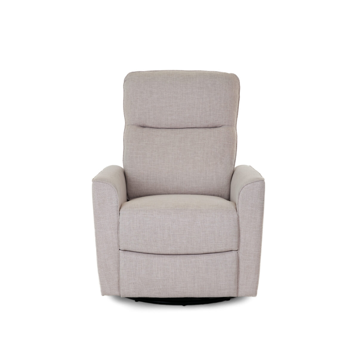 Obaby Savannah Swivel Glider Recliner Chair front view - Oatmeal