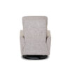 Obaby Savannah Swivel Glider Recliner Chair rear view - Oatmeal