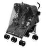 My Babiie MB11 Double Stroller - Grey Melange and Leopard