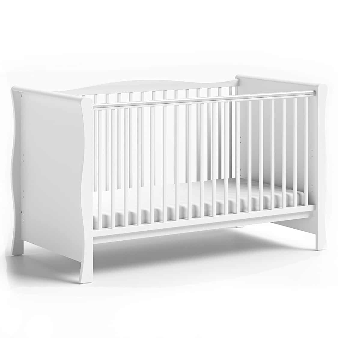 Little acorns sleigh cot bed grey best sale