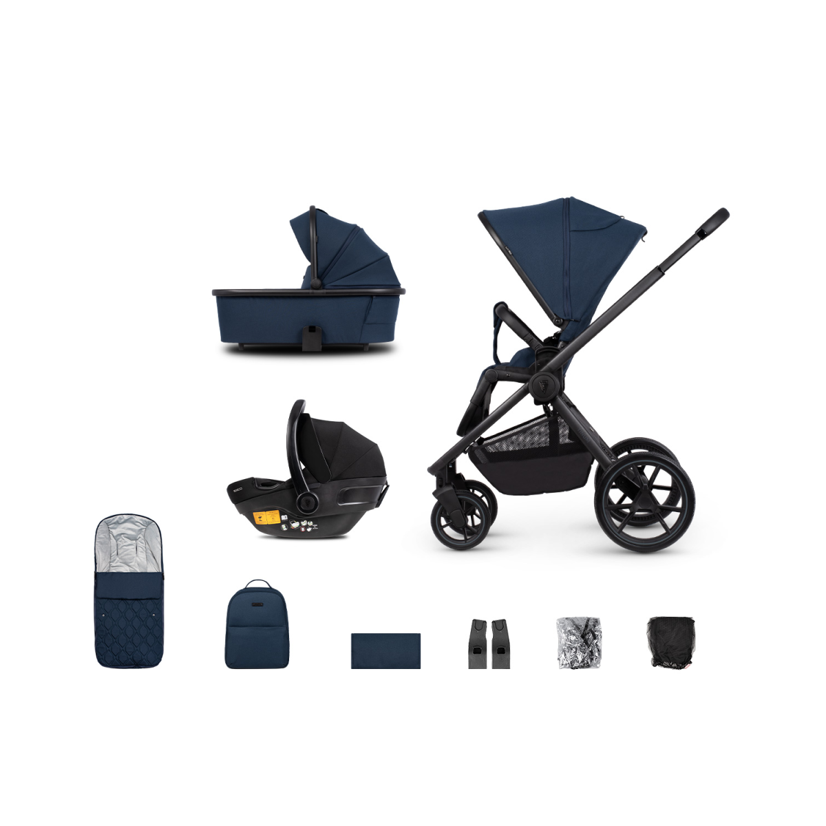 Venicci Tinum Edge 3 in 1 Pushchair Travel System Bundle Ocean