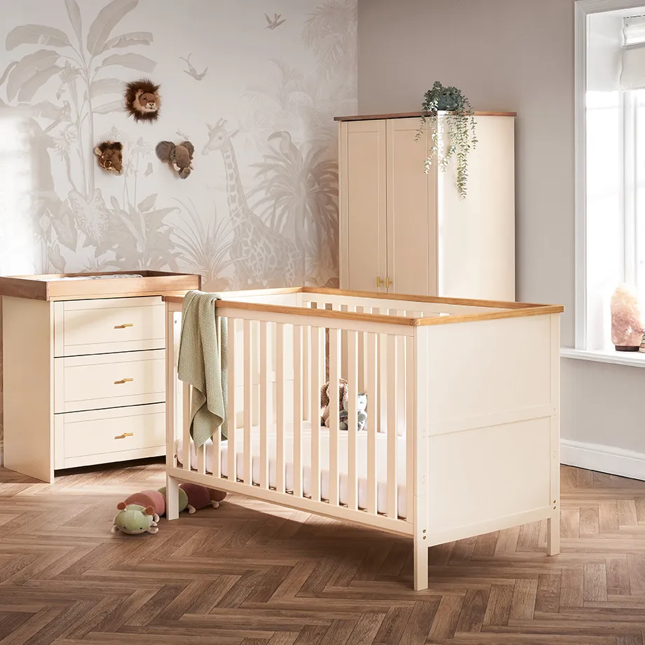 Obaby evie 3 piece nursery furniture room set