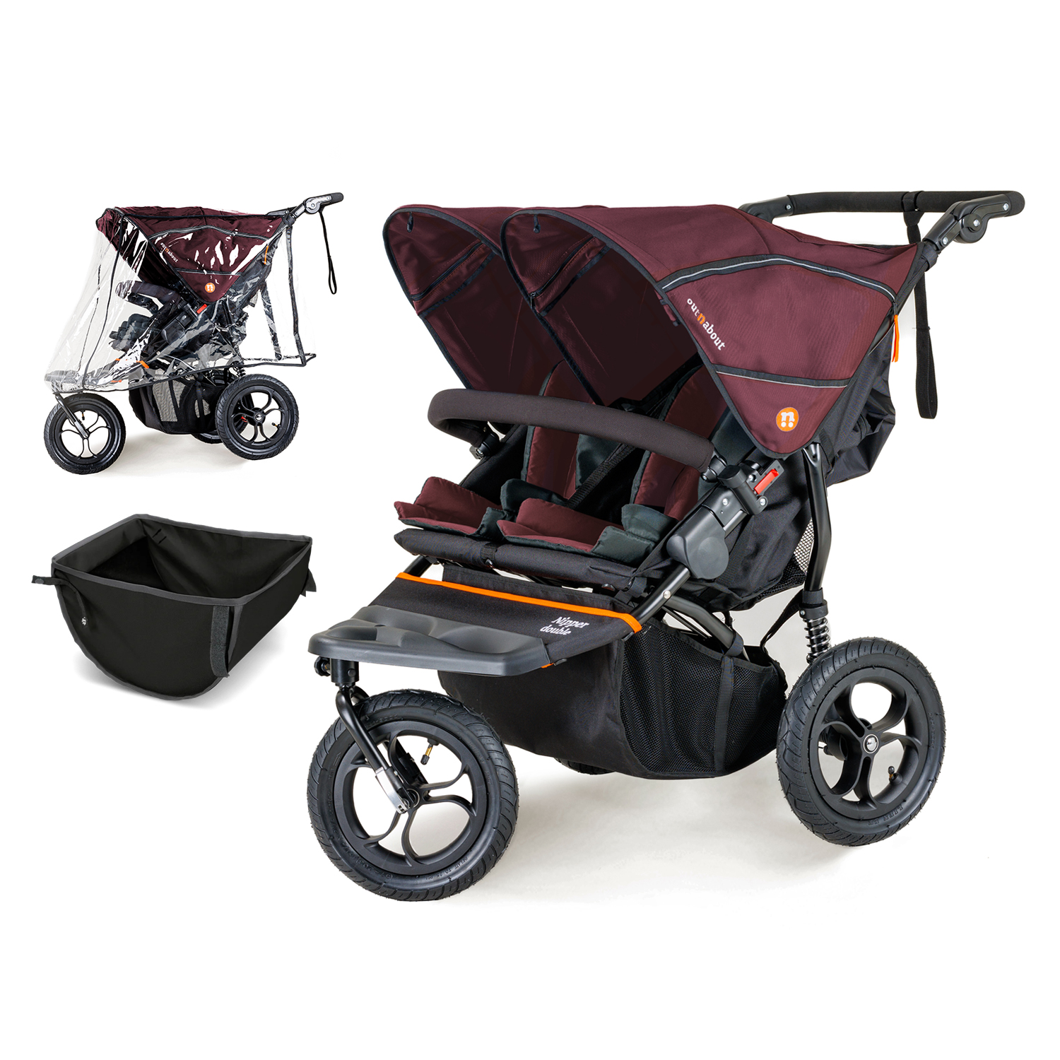 Out n About Nipper Double V5 Pushchair Olivers BabyCare