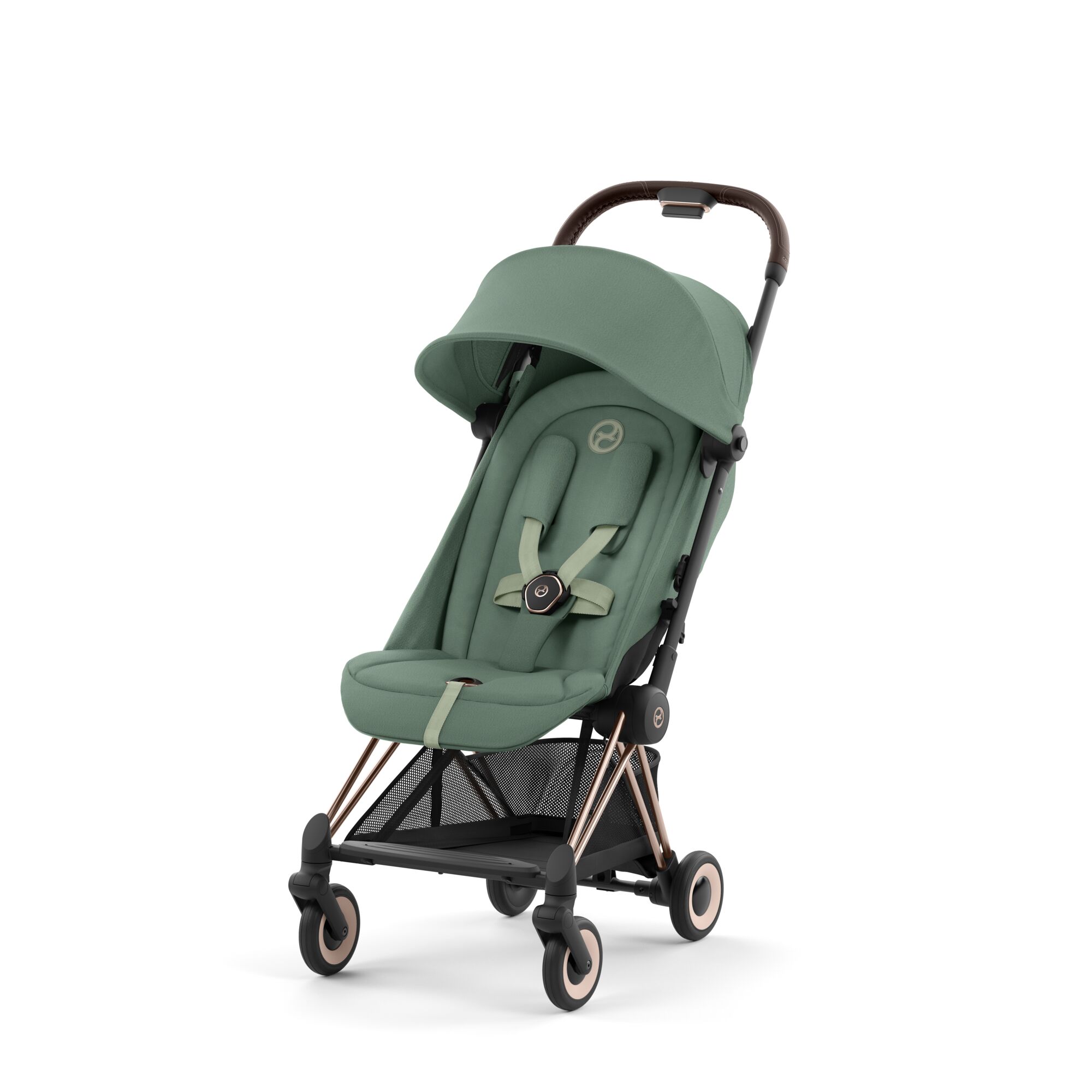 Cybex Coya Stroller - Leaf Green Leaf Green on Rose Gold Frame