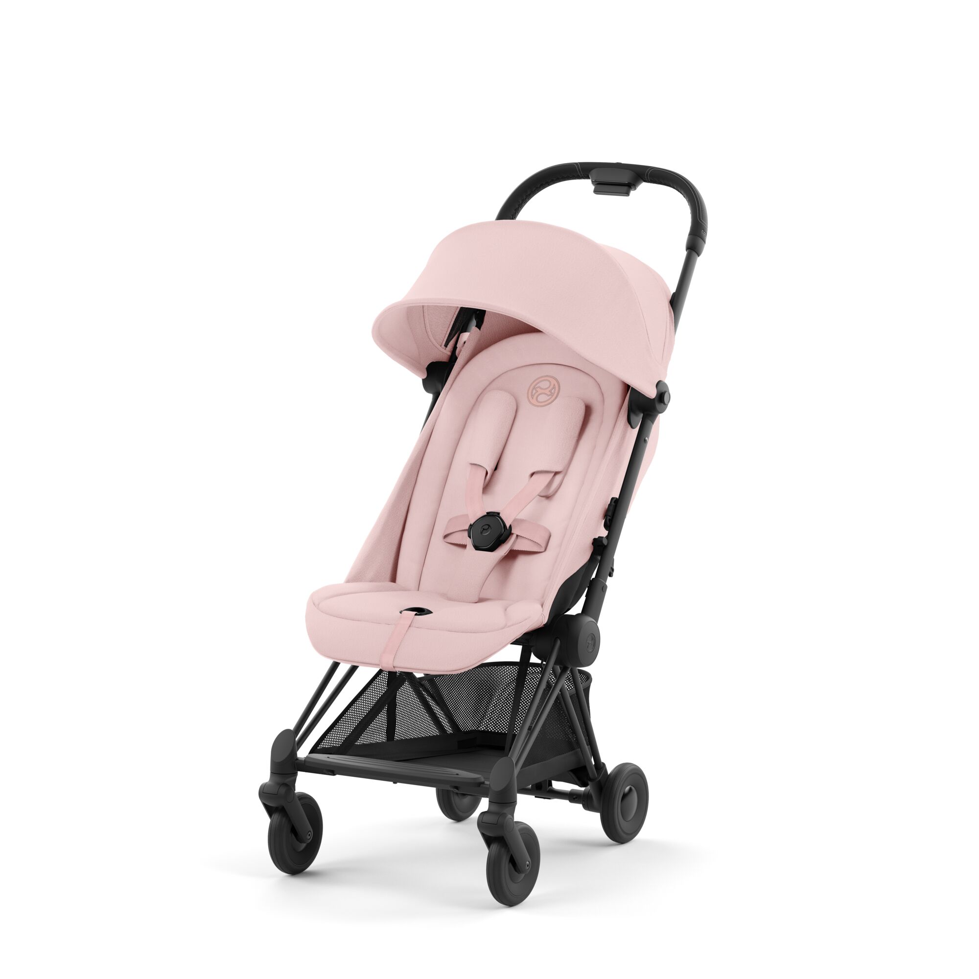 Cybex Coya Stroller - Peach Pink Peach Pink on Matt Black Frame