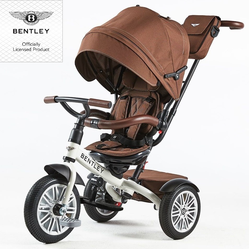 Roma The Bentley 6-in-1 Trike - In Collaboration with the Bentley Motor Company Satin White/Brown