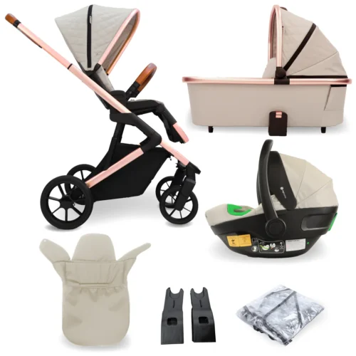 My Babiie MB500i 3 in 1 Travel System Rose Gold Marble