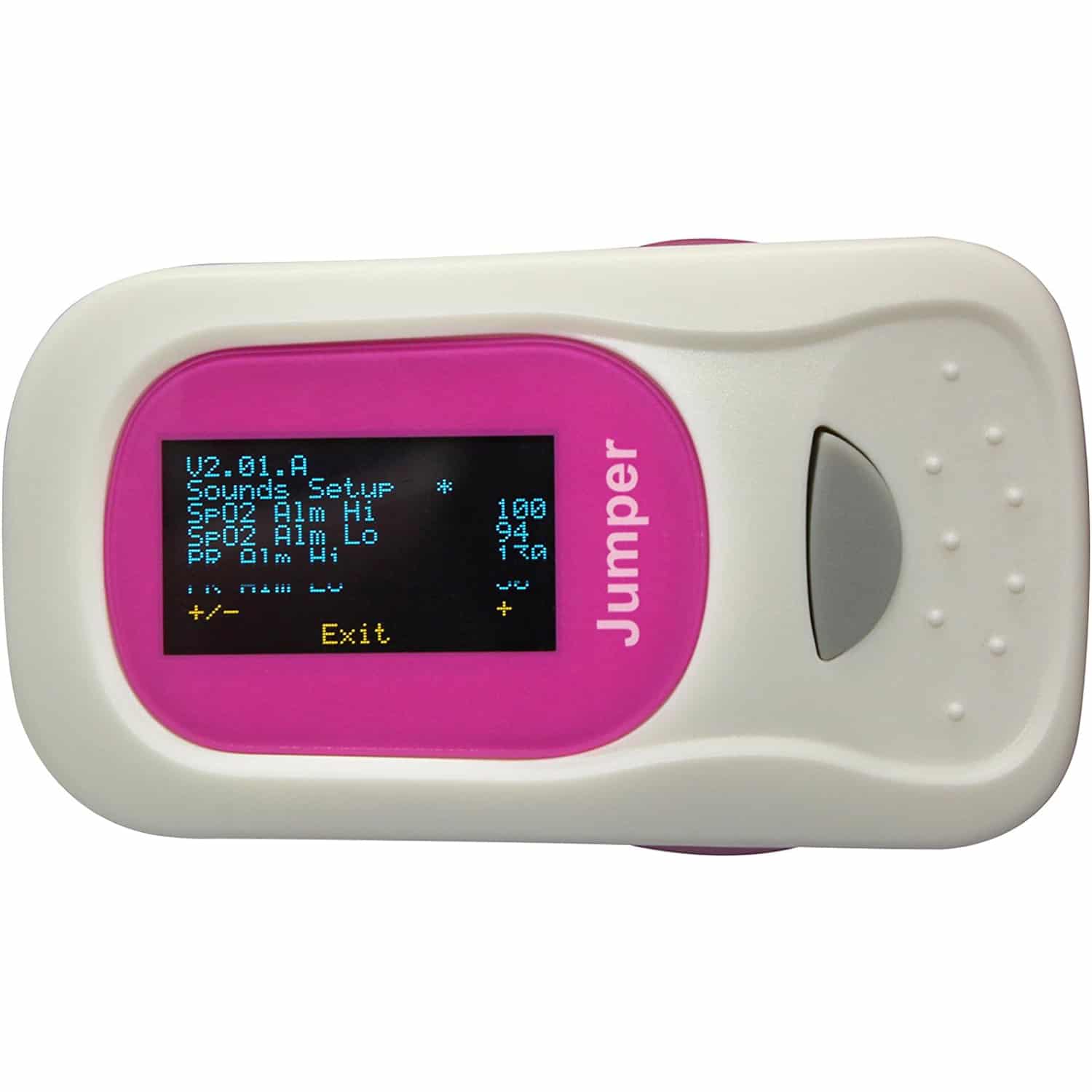 Jumper Oximeter For Accurate Reading Of Oxygen Saturation Levels - Pink 