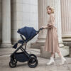 Chia Pram Pushchair - Midnight Blue-3