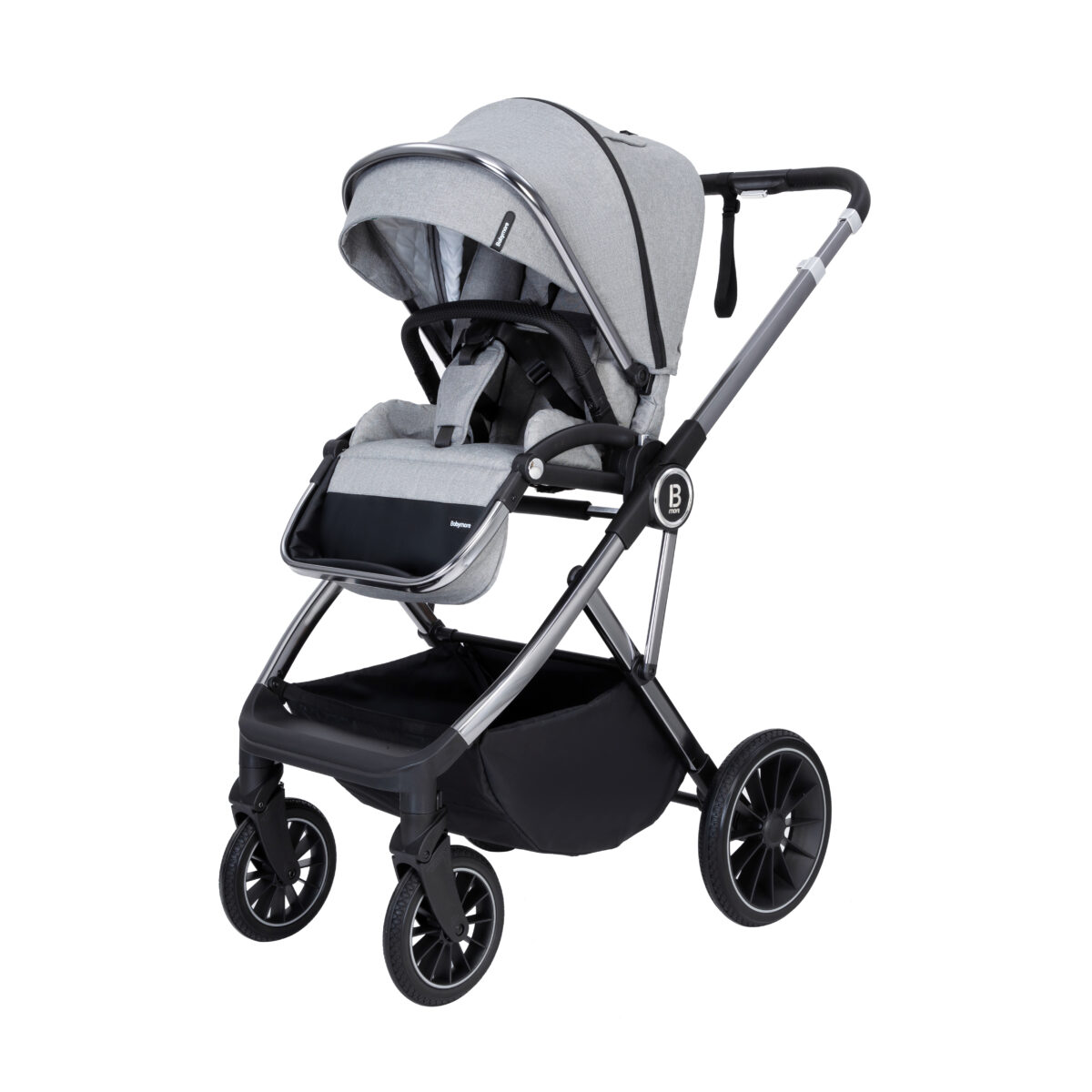 Chia Pram Pushchair - Pearl Grey-13