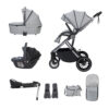 Chia Travel System Coco with Base - Pearl Grey-1