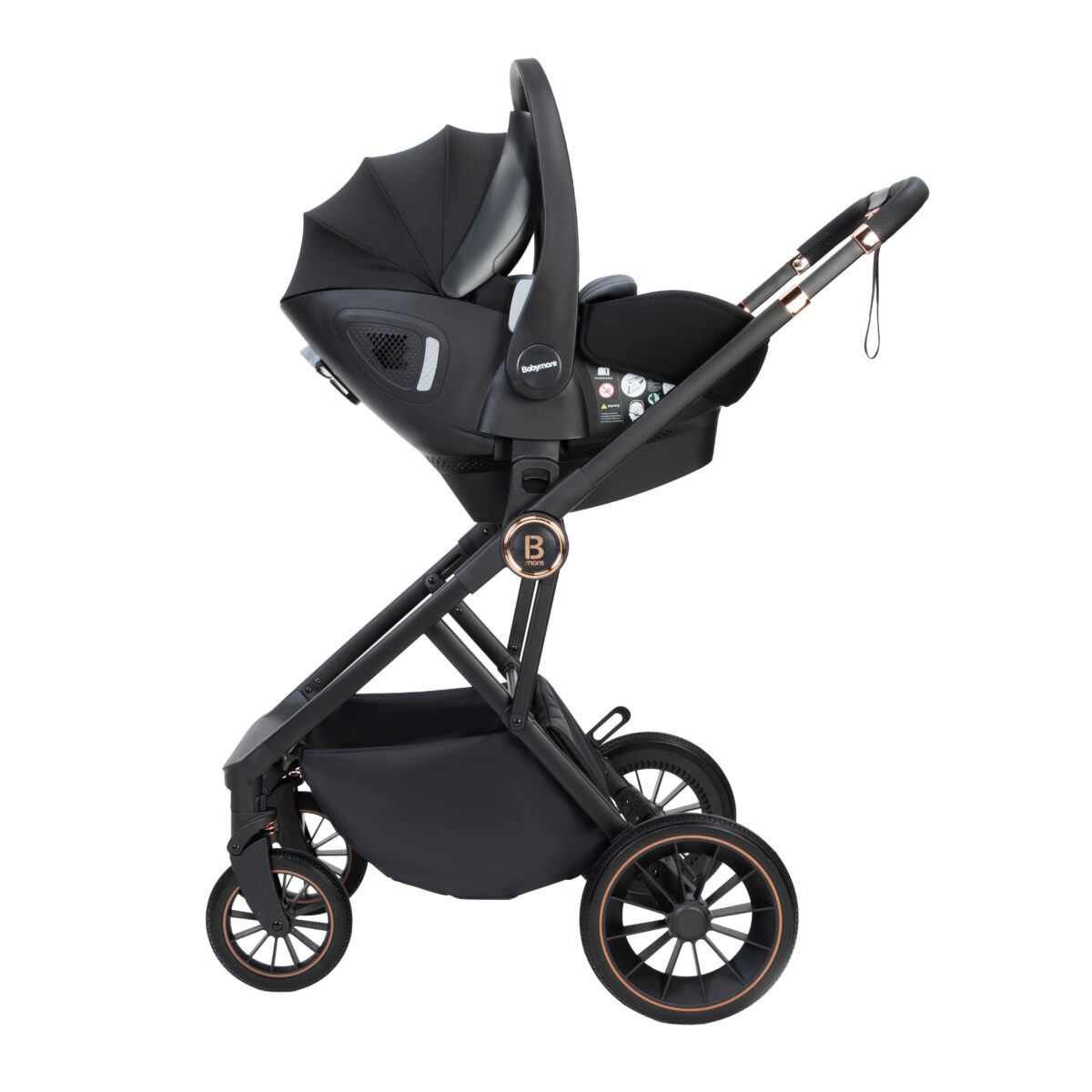 Chia Travel System Pecan with Base - Midnight Blue-8