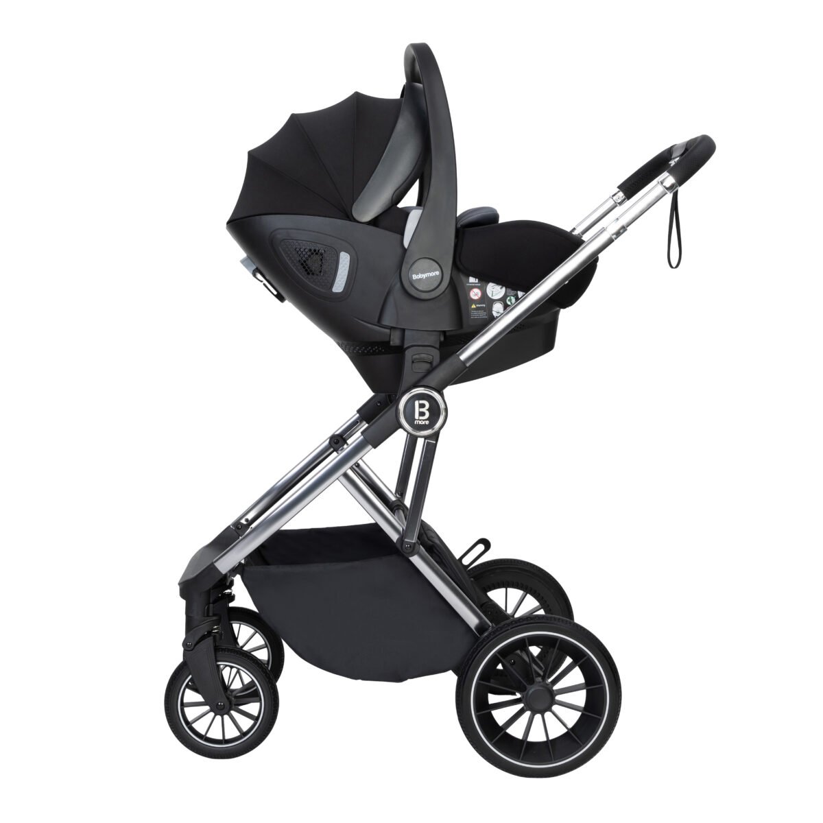 Chia Travel System Pecan with Base - Pearl Grey-8