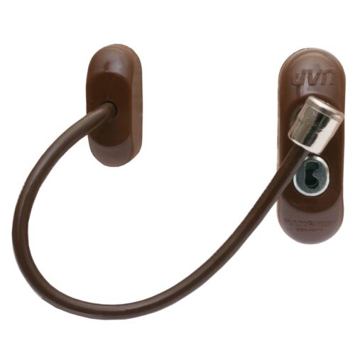 Max6mum Security Lockable Window and Door Restrictor – Brown