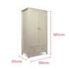 Mamas-&-Papas-Wedmore-3-Piece-Nusery-Furniture-Room-Set-Wardrobe-Dimensions