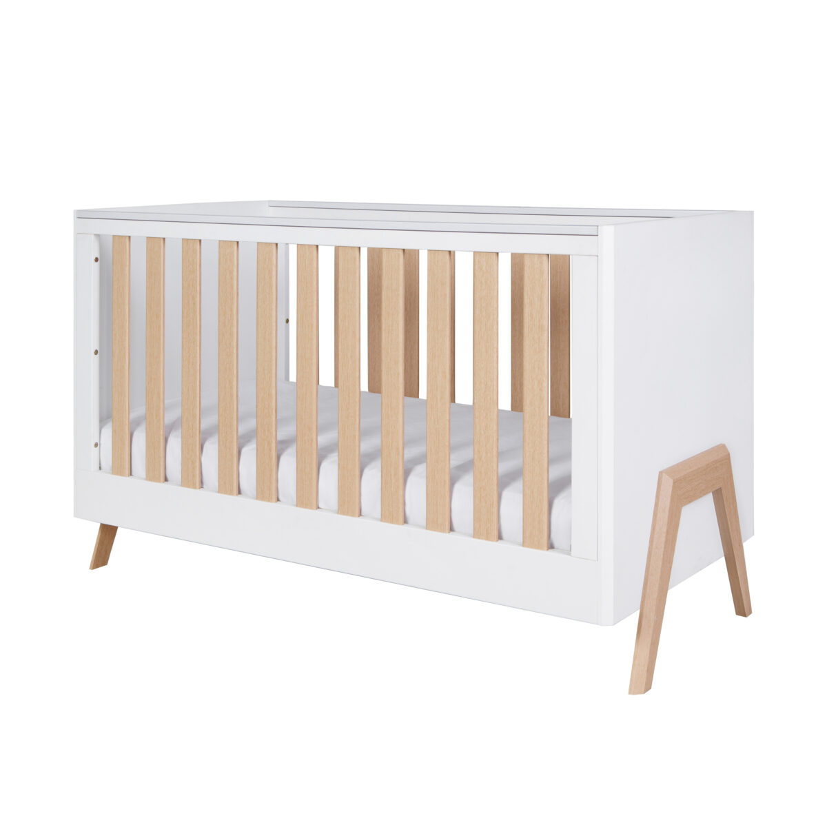 Fuori 2 Pc Room Set - White & Light Oak 3