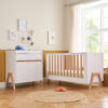 Fuori 2 Pc Room Set - White & Light Oak 8