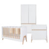 Fuori 3 Pc Room Set - White & Light Oak 1