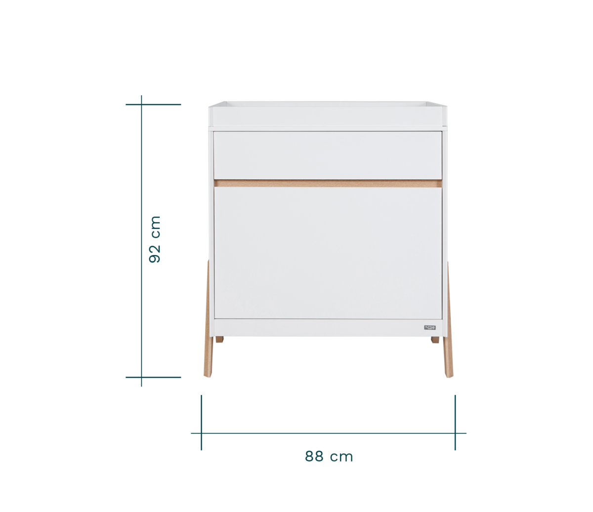 Fuori Chest Changer - White & Light Oak 4