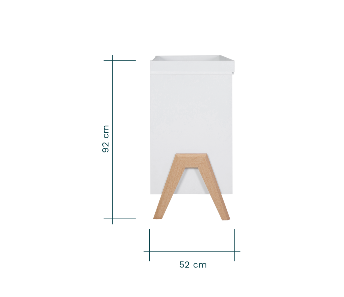 Fuori Chest Changer - White & Light Oak 5