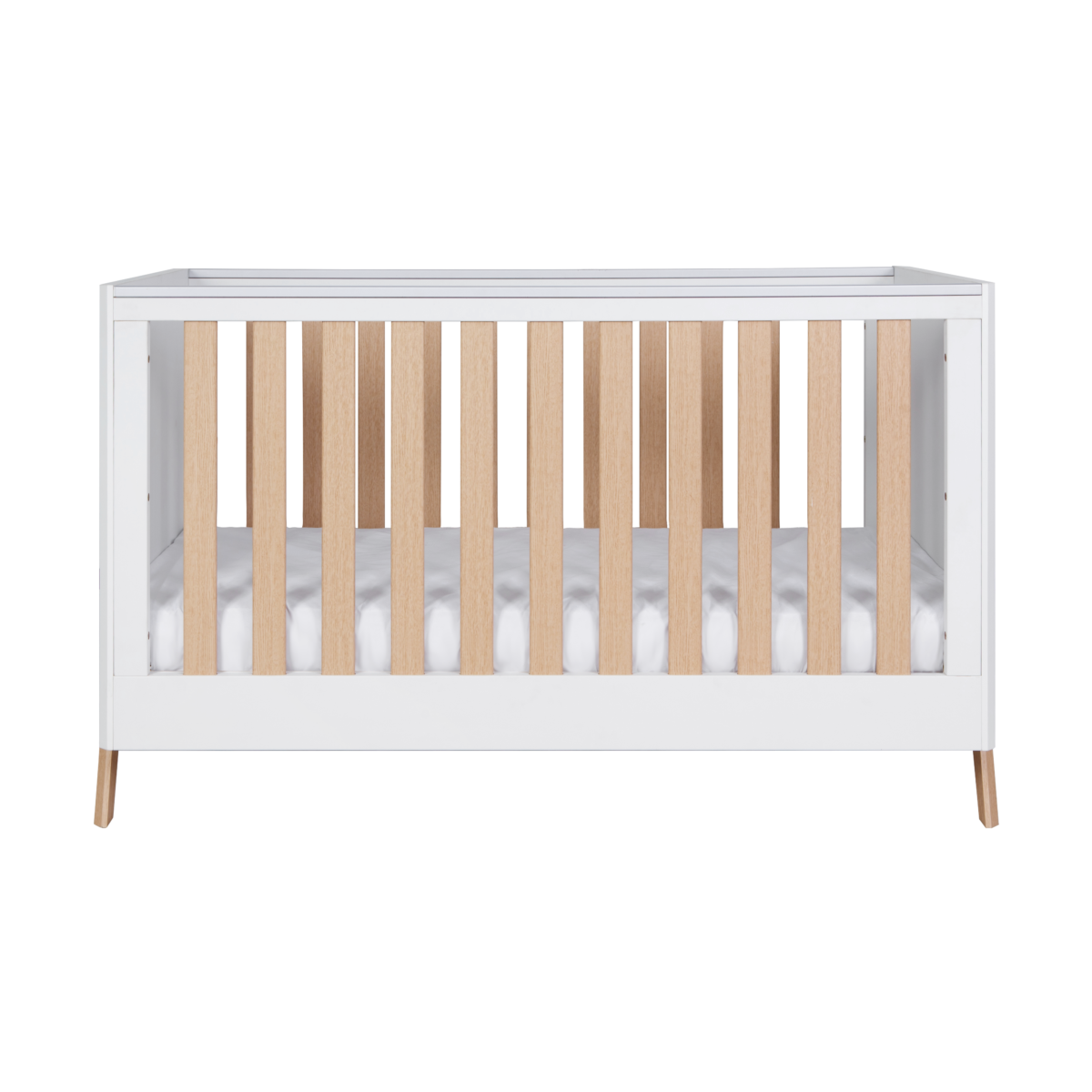 Fuori Cot Bed - White & Light Oak 1