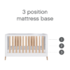 Fuori Cot Bed - White & Light Oak 6
