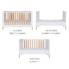 Fuori Cot Bed - White & Light Oak 7