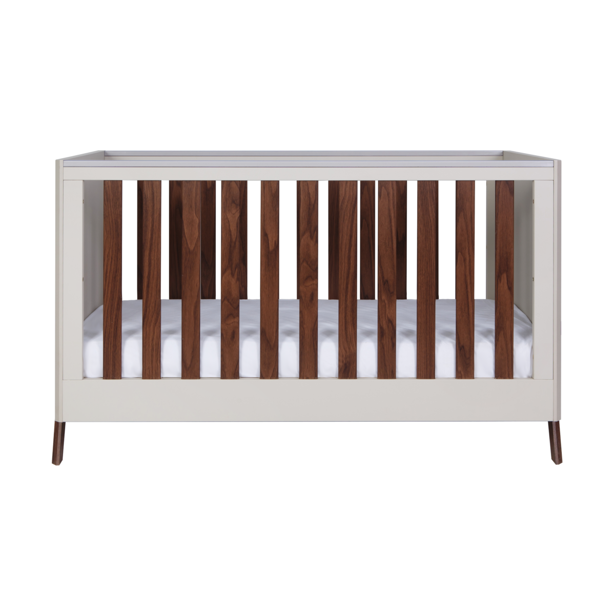 Fuori Cot Bed - White Sand & Warm Walnut 1