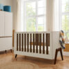 Fuori Cot Bed - White Sand & Warm Walnut 10