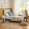 Fuori Cot Bed - White Sand & Warm Walnut 14