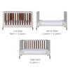 Fuori Cot Bed - White Sand & Warm Walnut 7