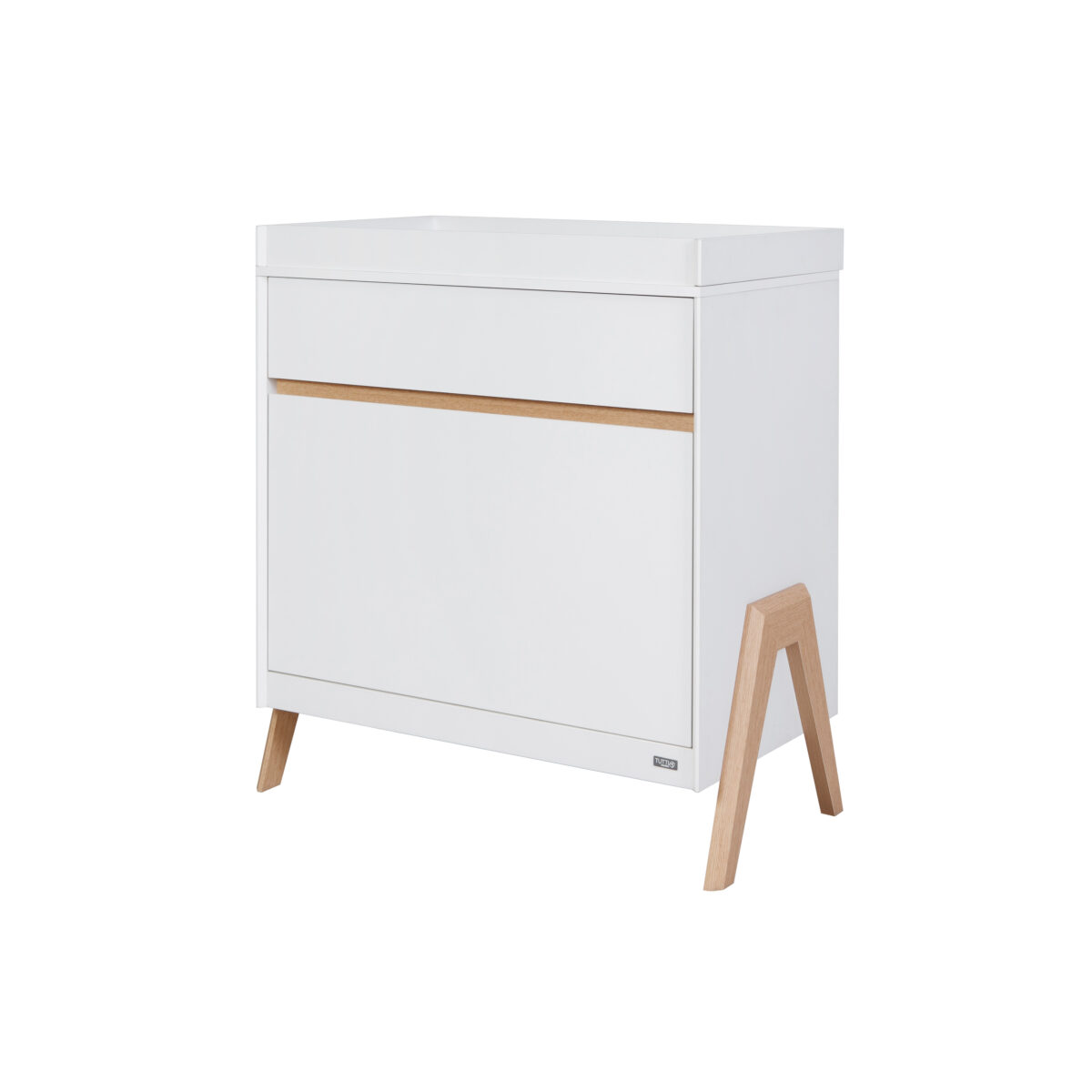 Fuori Mini 2 Pc Room Set - White & Light Oak 7