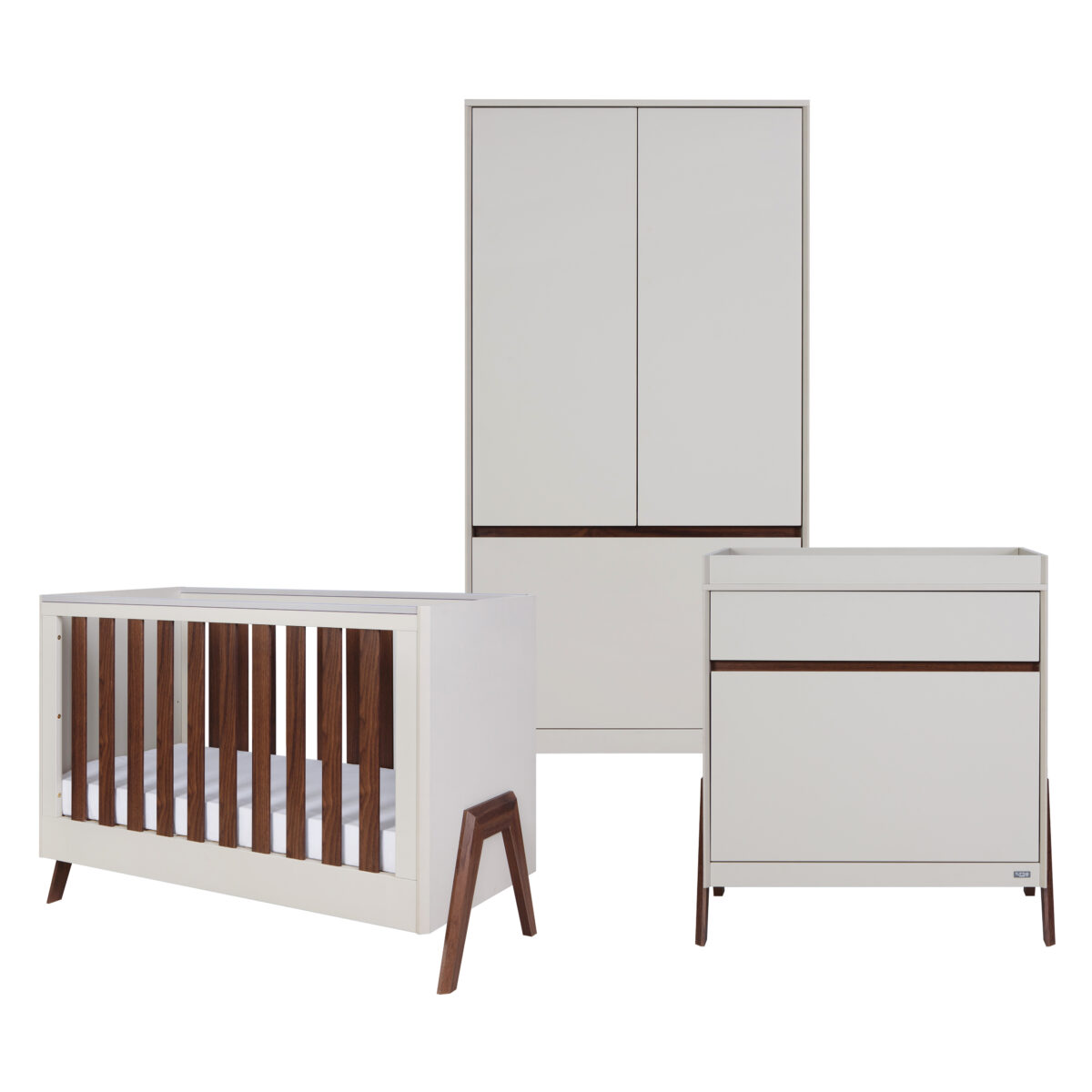 Fuori Mini 3 Pc Room Set - White Sand & Warm Walnut