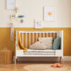 Fuori Mini Cot Bed - White & Light Oak 14